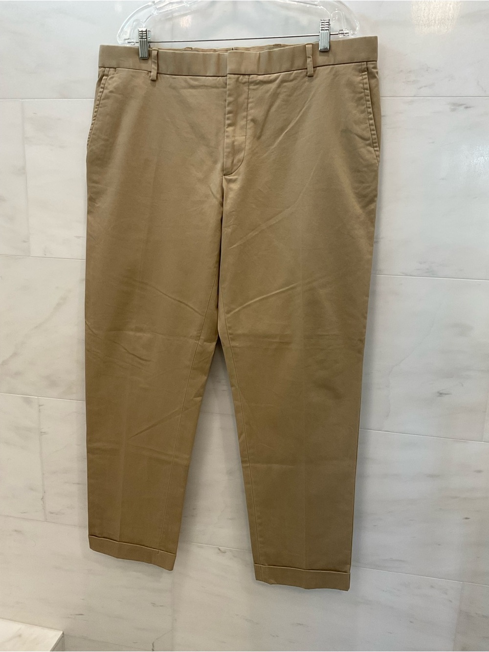 POLO Ralph Lauren KHAKI TAN Stretch Straight Fit Chino Pants size 38-30 T87